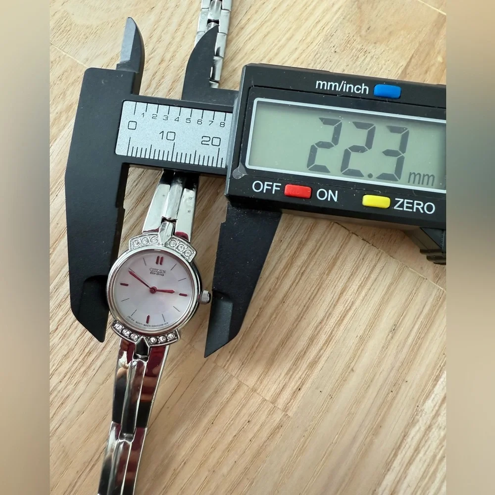Citizen eco-drive ladies silver tone dress watch